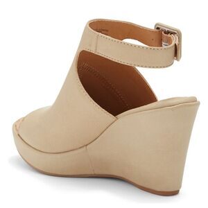 BRAND NEW ROUGE HELUIM PEEP TOE ADJUSTABLE BUCKLE SUEDE WEDGE SHOE